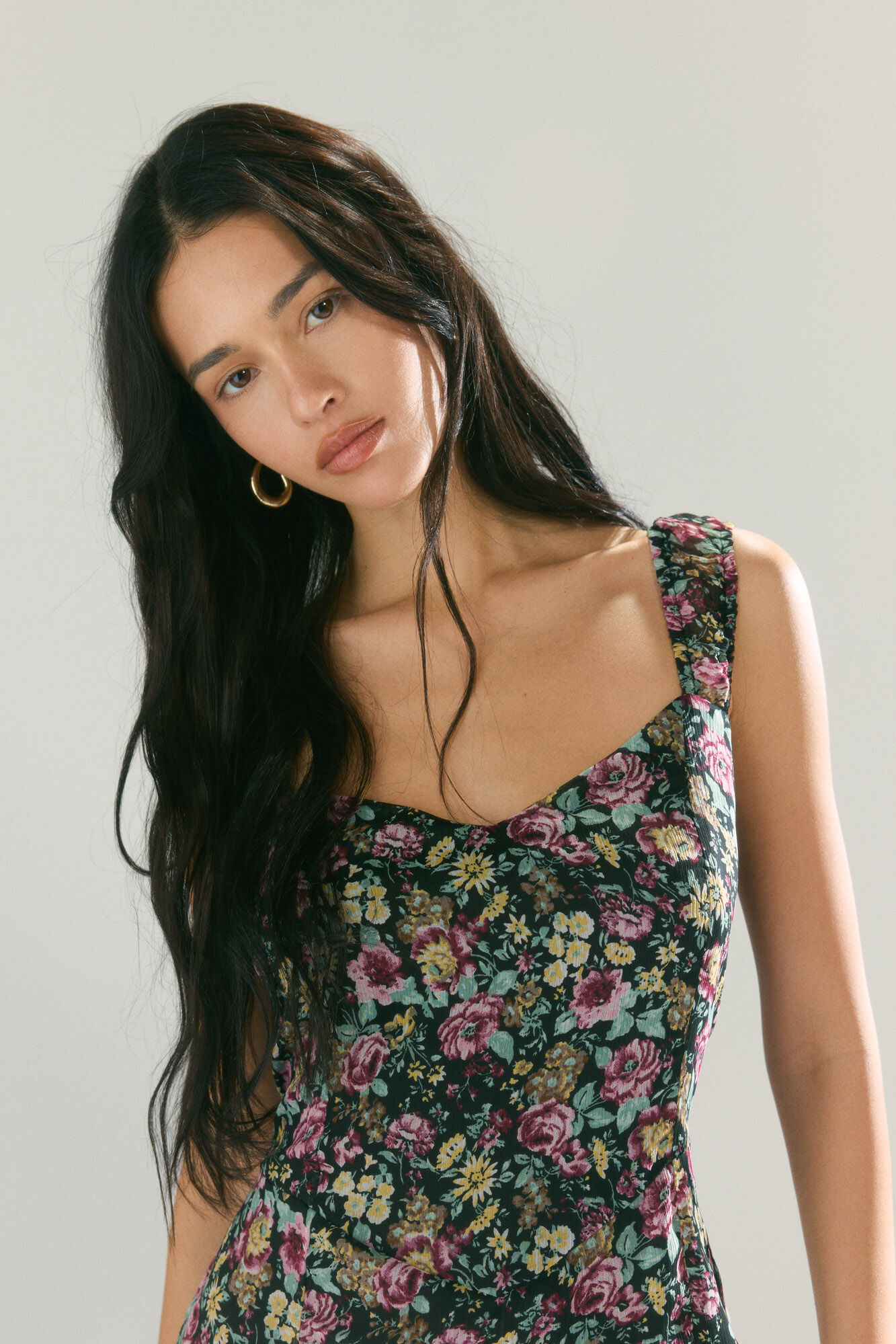 High Spirits Vestido Fleur negro