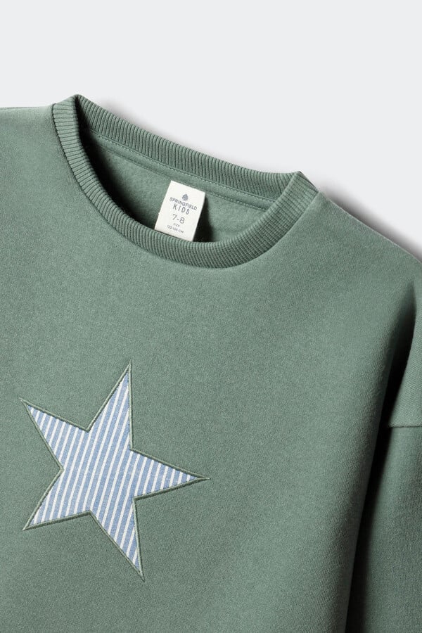 Springfield Kids Sudadera estrella niña caza oscuro