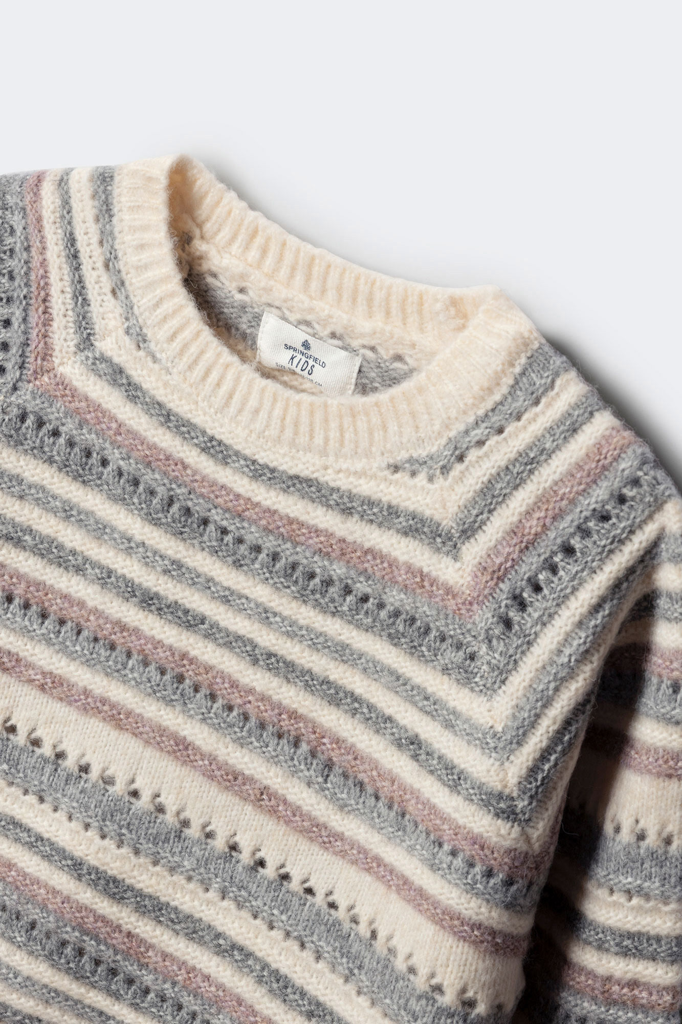 Springfield Kids Jersey de rayas para ni&ntilde;a. morado/lila