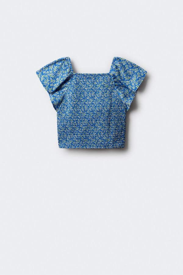 Springfield Kids Top volantes estampado niña  azul indigo