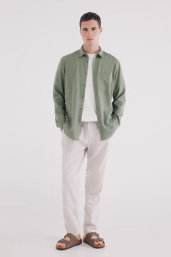 Springfield Camisa tencel verde