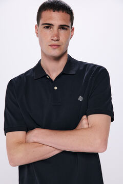 Springfield Polo piqué basico regular fit negro