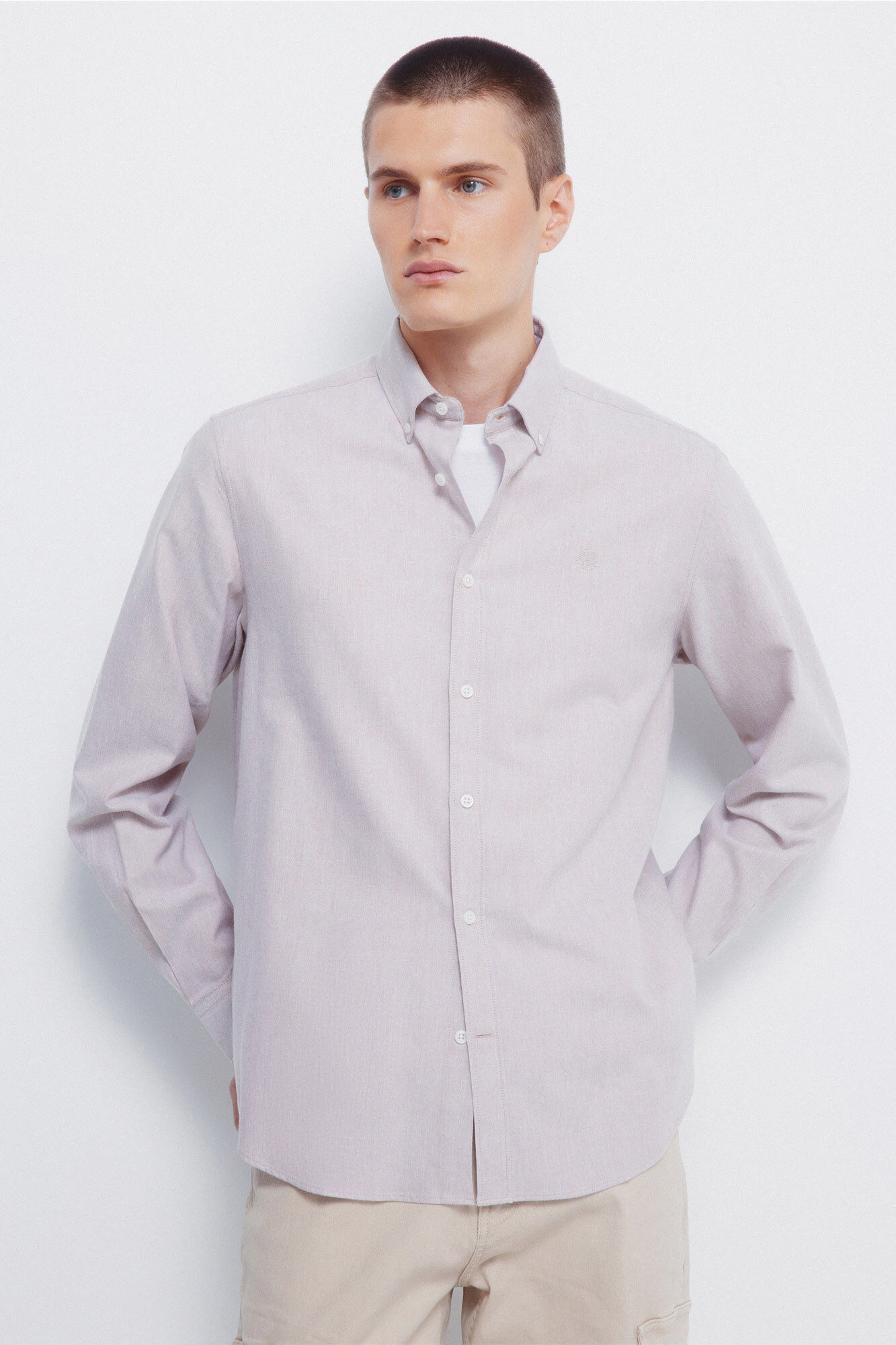 Springfield Camisa Oxford de Tencel