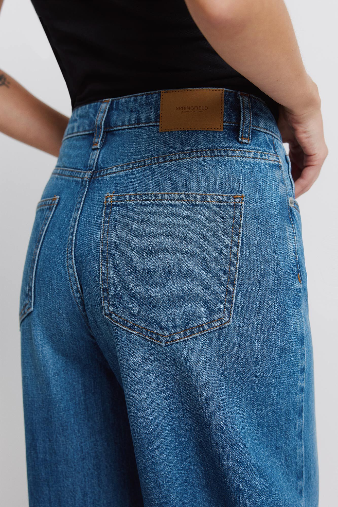 Springfield Jeans corte globo azul