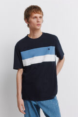 Springfield Camiseta cortes azul