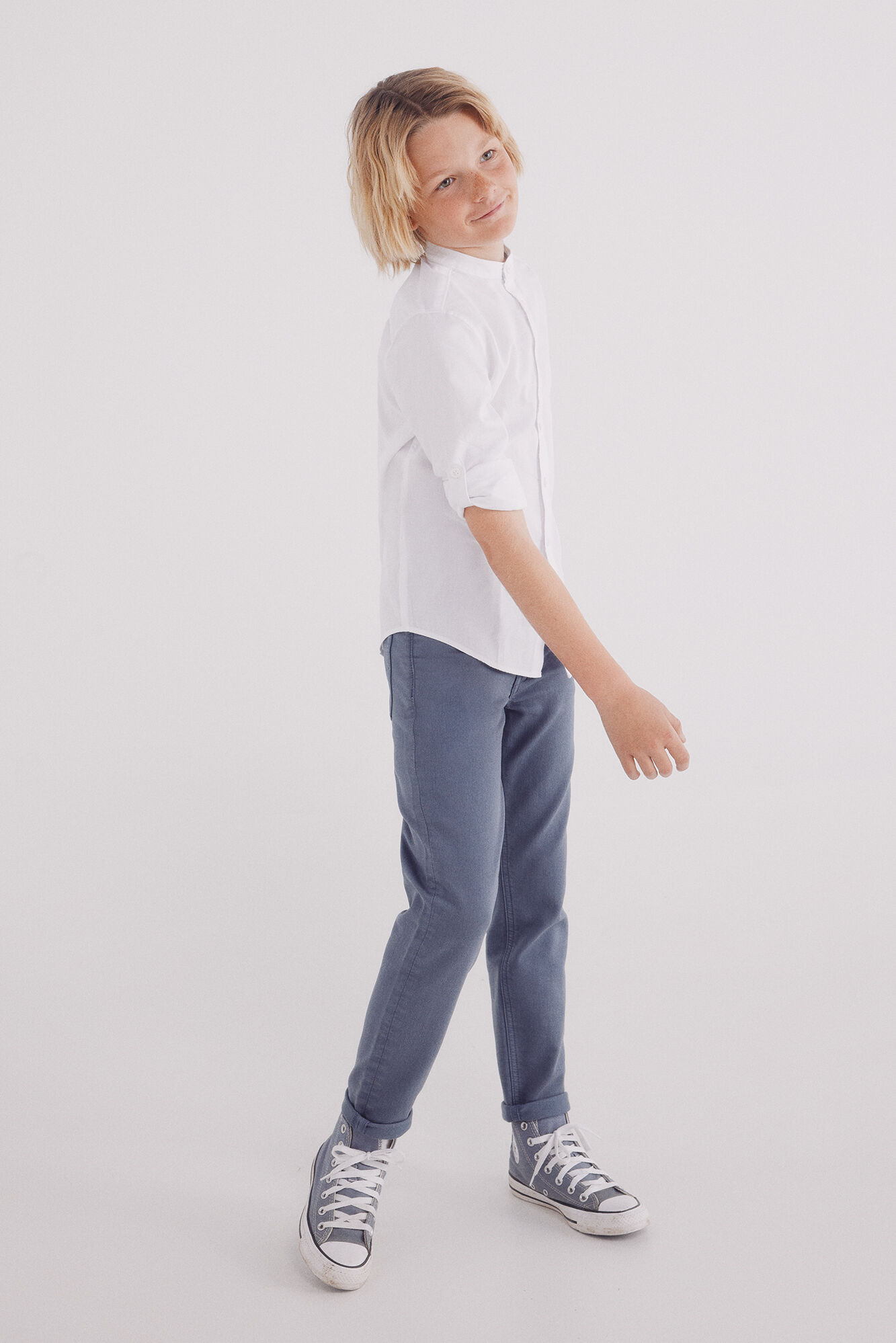 Springfield Kids Camisa estructura cuello mao ni&ntilde;o