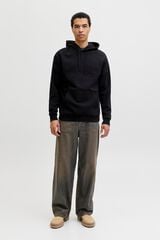 Jack & Jones Sudadera b&aacute;sica con capucha negro
