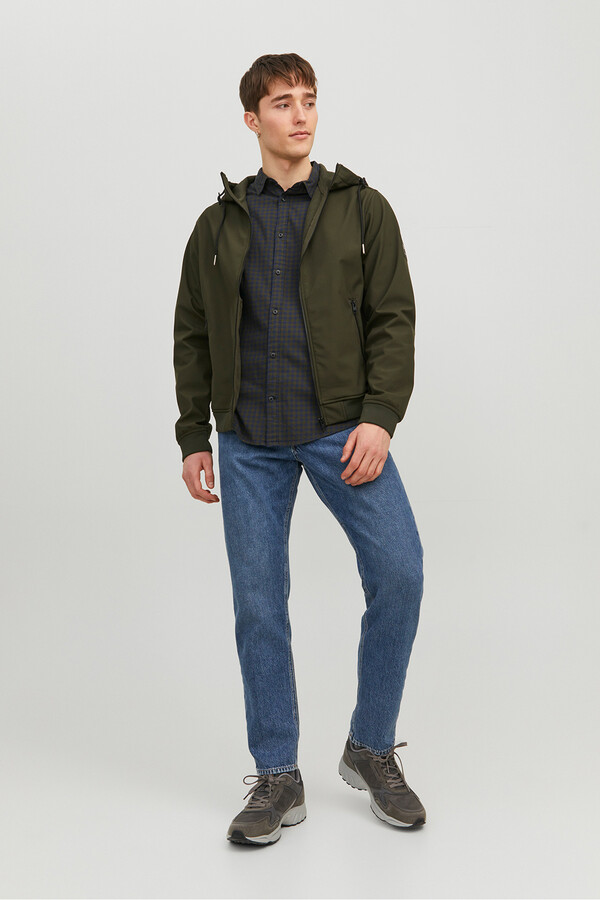 Jack & Jones Chamarra ligera capucha verde