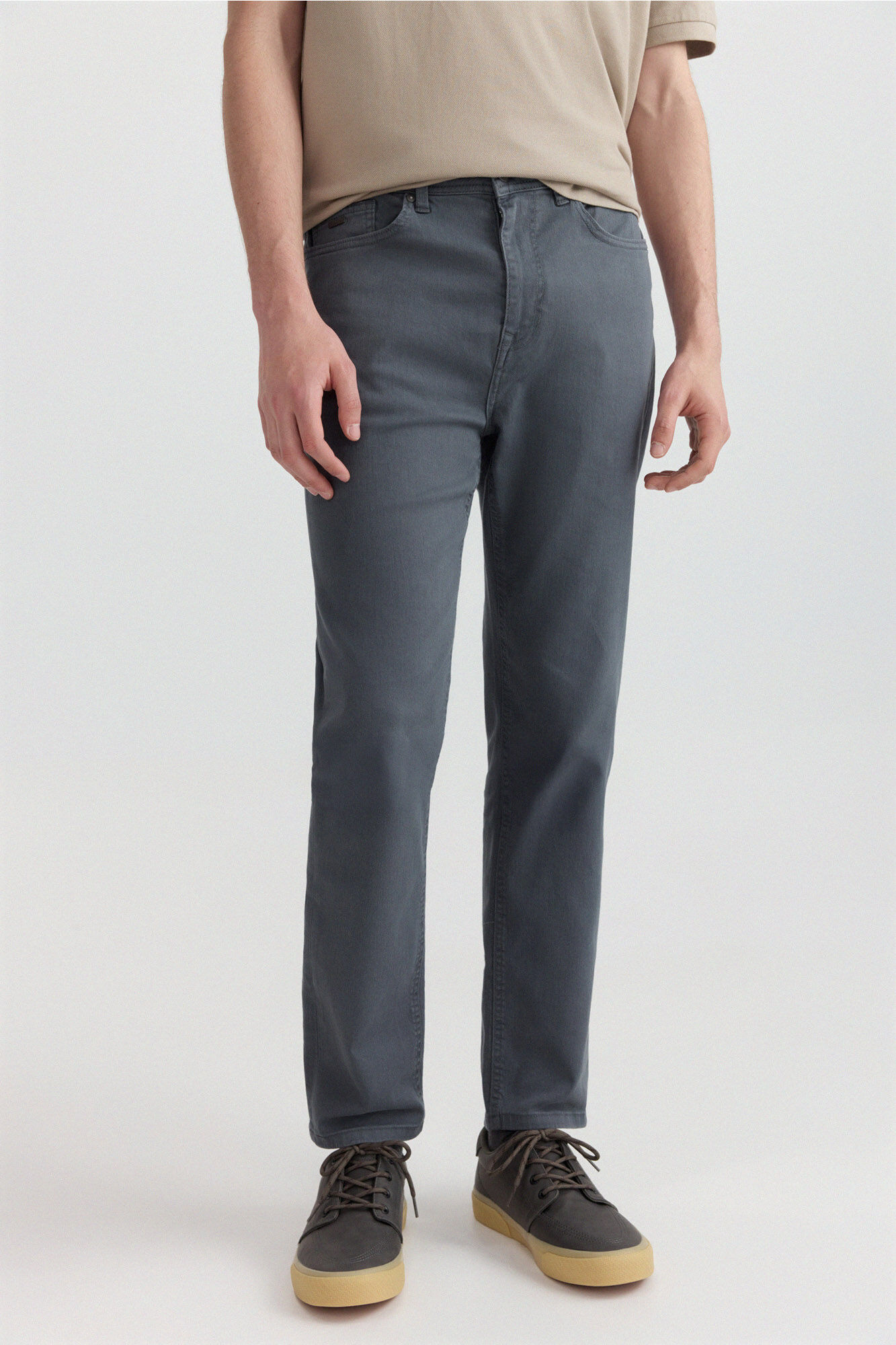Springfield Pantal&oacute;n de 5 bolsillos slim lavado azul indigo