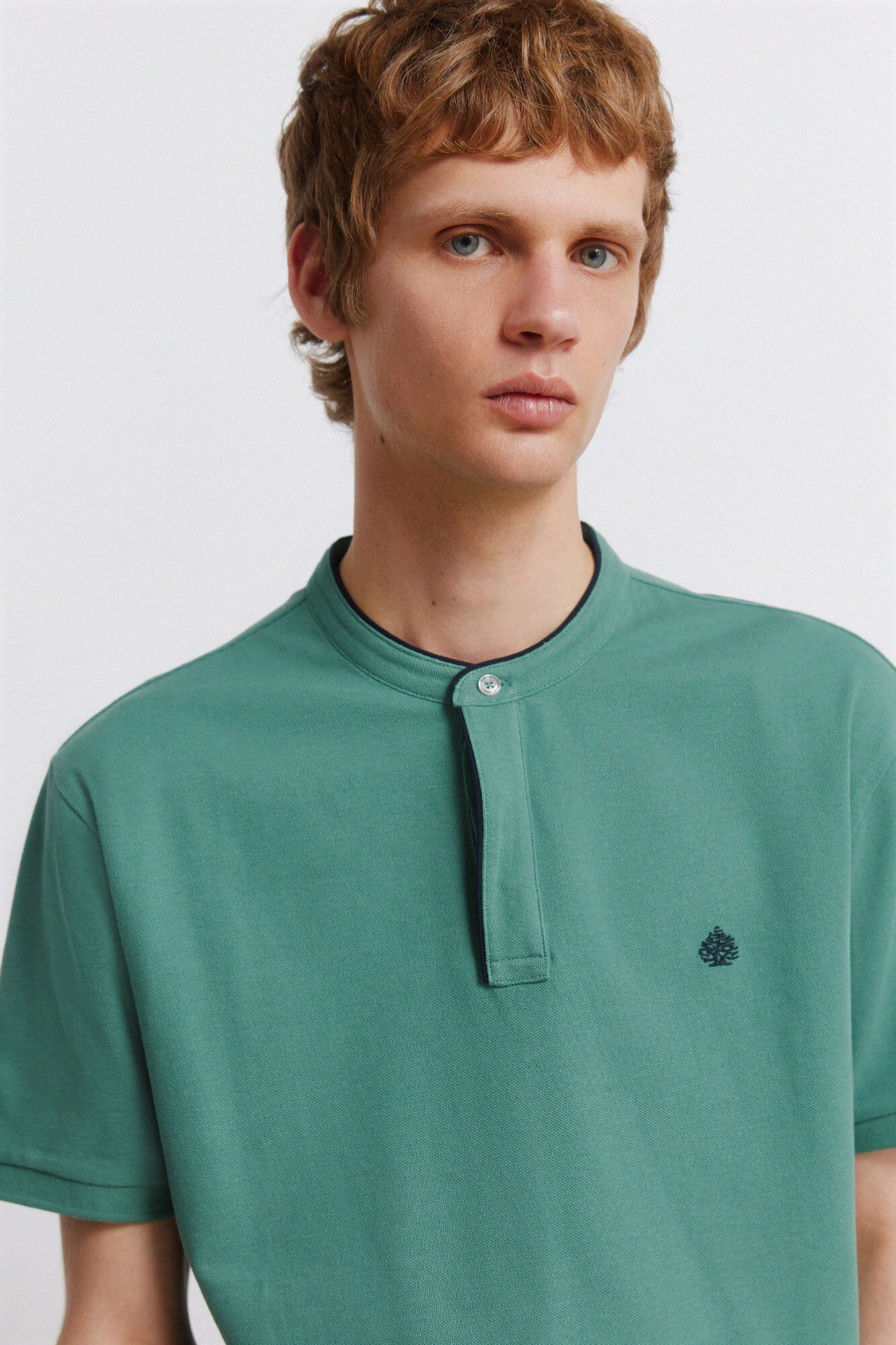 Springfield Polo de piqu&eacute; cuello mao slim fit
