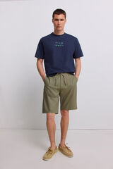 Springfield Bermudas ligera relaxed fit kaki