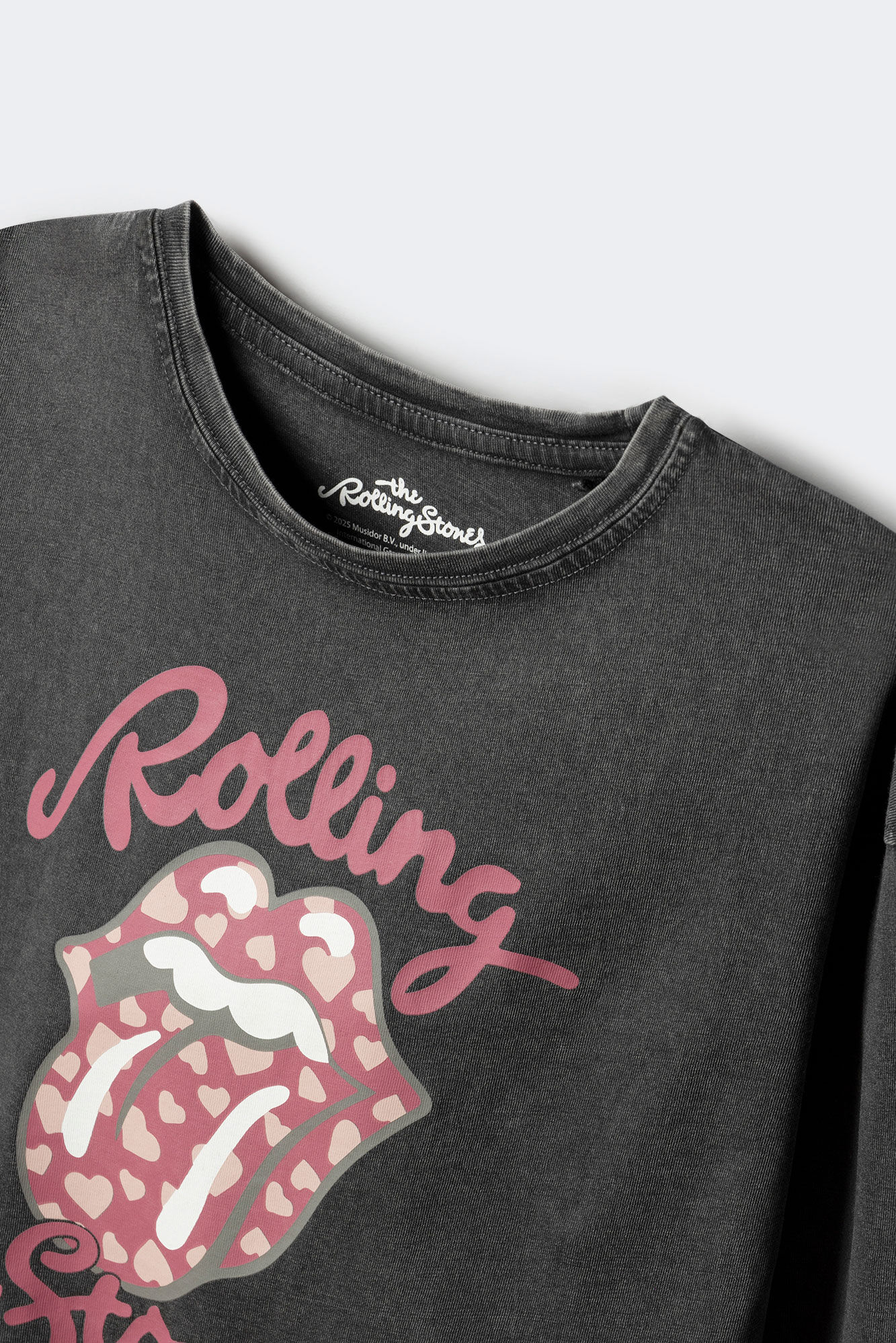 Springfield Kids Playera manga larga Rolling stones ni&ntilde;a. gris