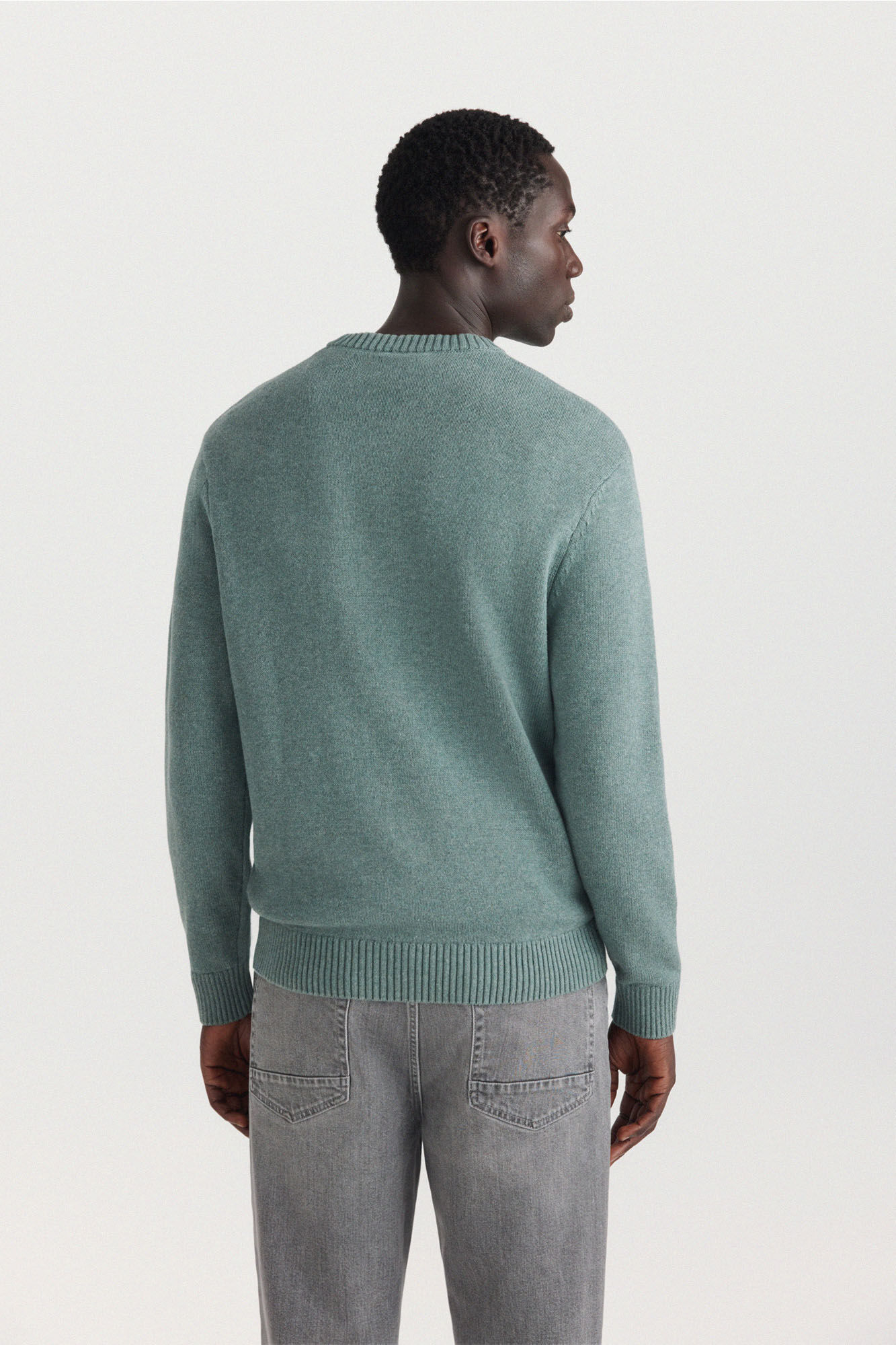 Springfield Su&eacute;ter cuello redondo liso verde