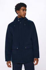 Springfield Parka mezcla lana marino