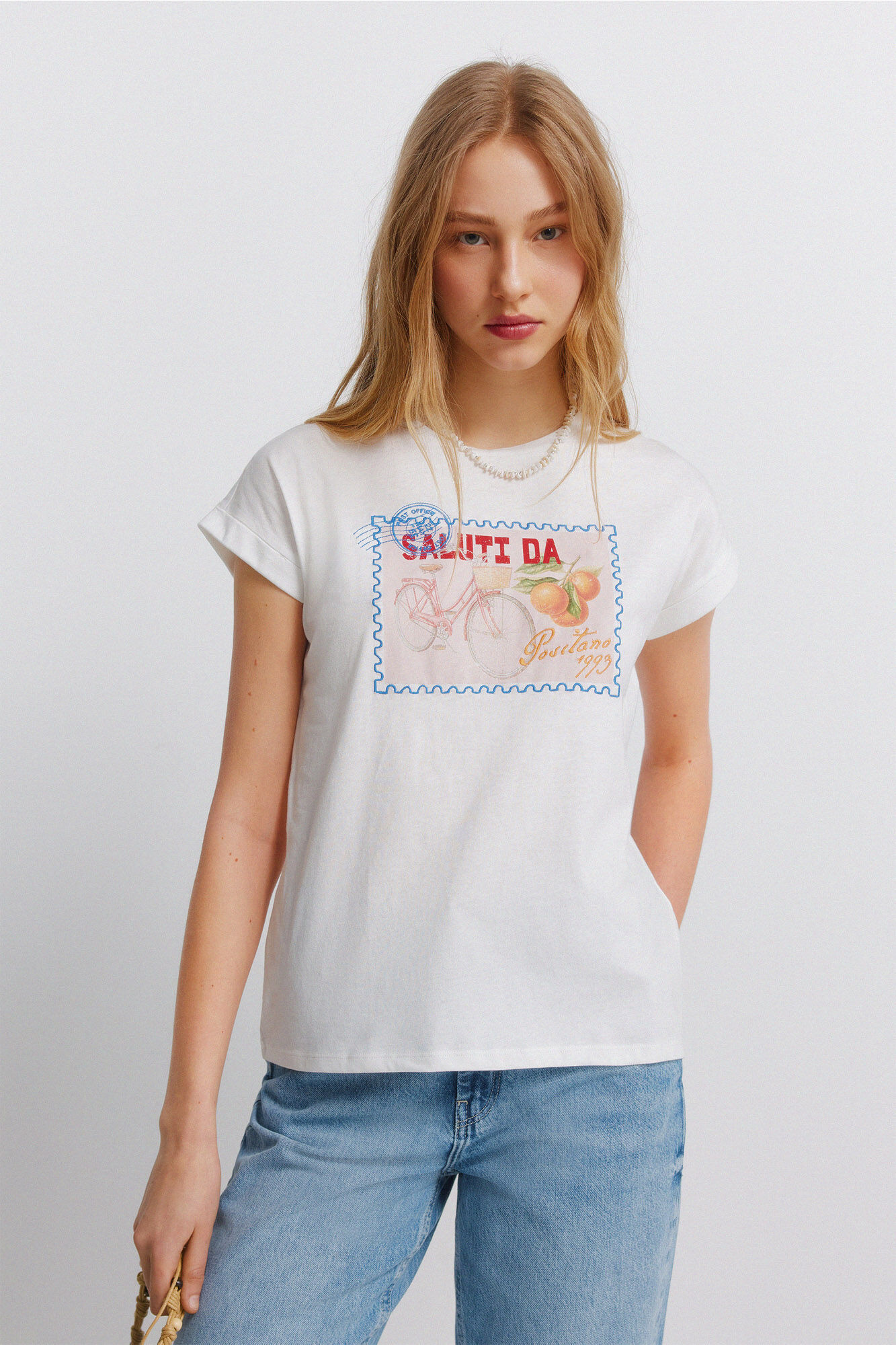 Springfield Playera de manga corta con estampado