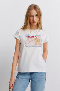 Springfield Playera de manga corta con estampado