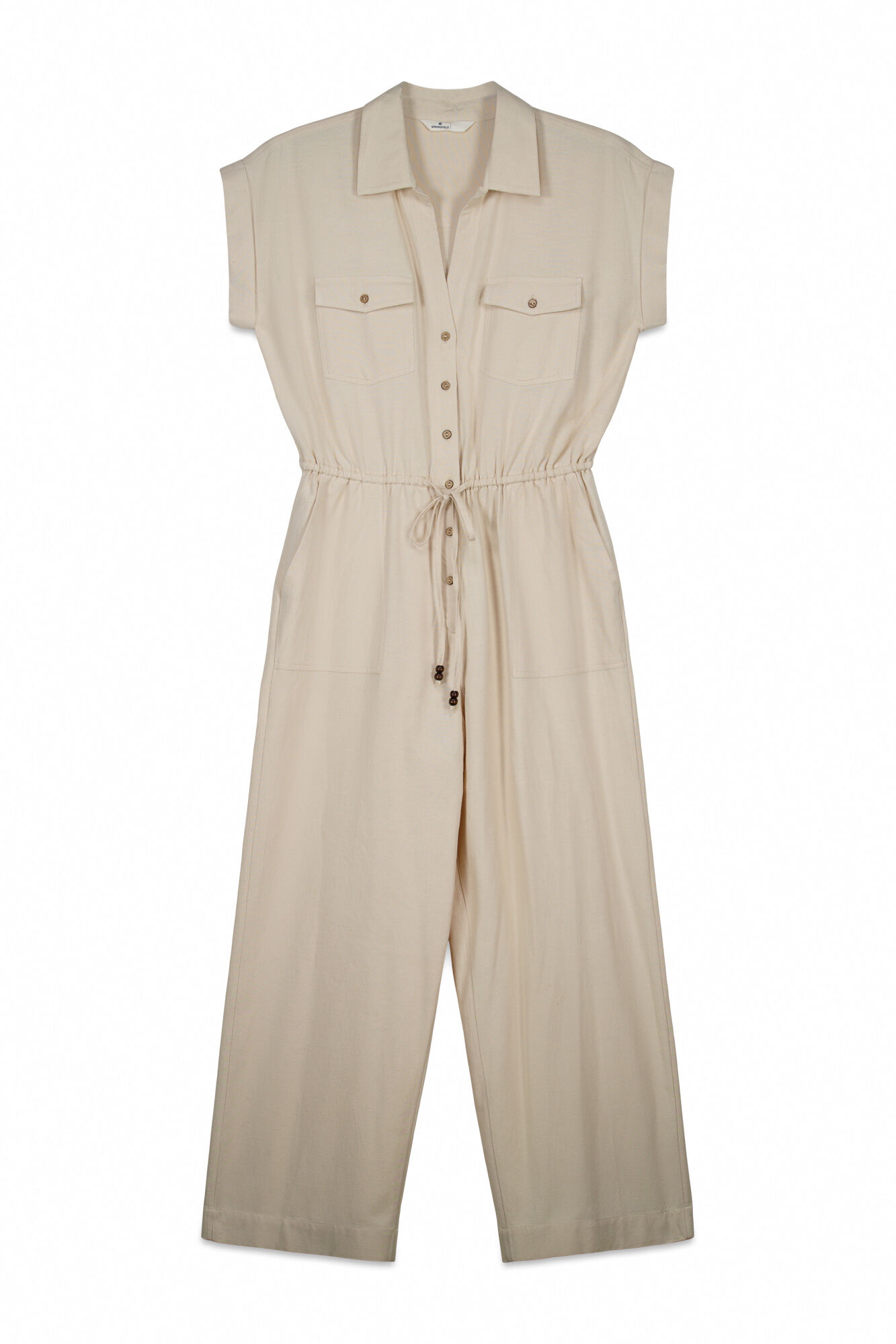 Springfield Jumpsuit con bolsillos caf&eacute;