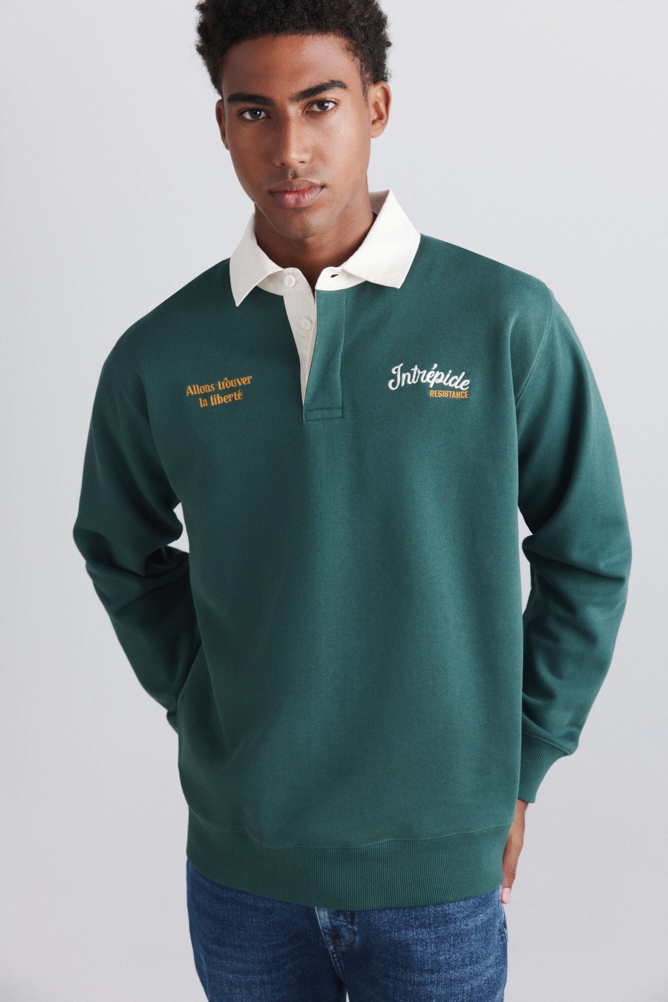 Springfield Sudadera rugby intrepide verde