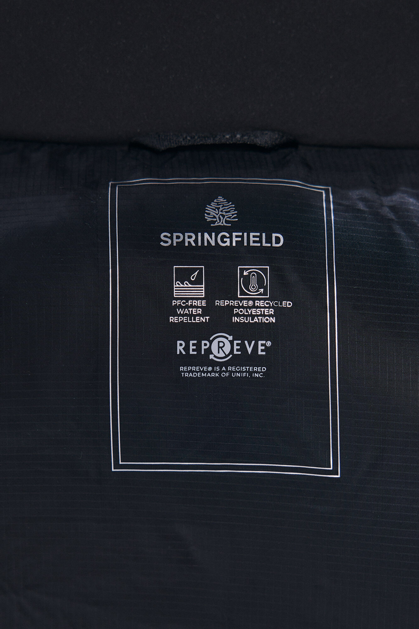 Springfield Chaleco acolchado negro