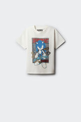 Springfield Kids Playera de ni&ntilde;o sonic marfil