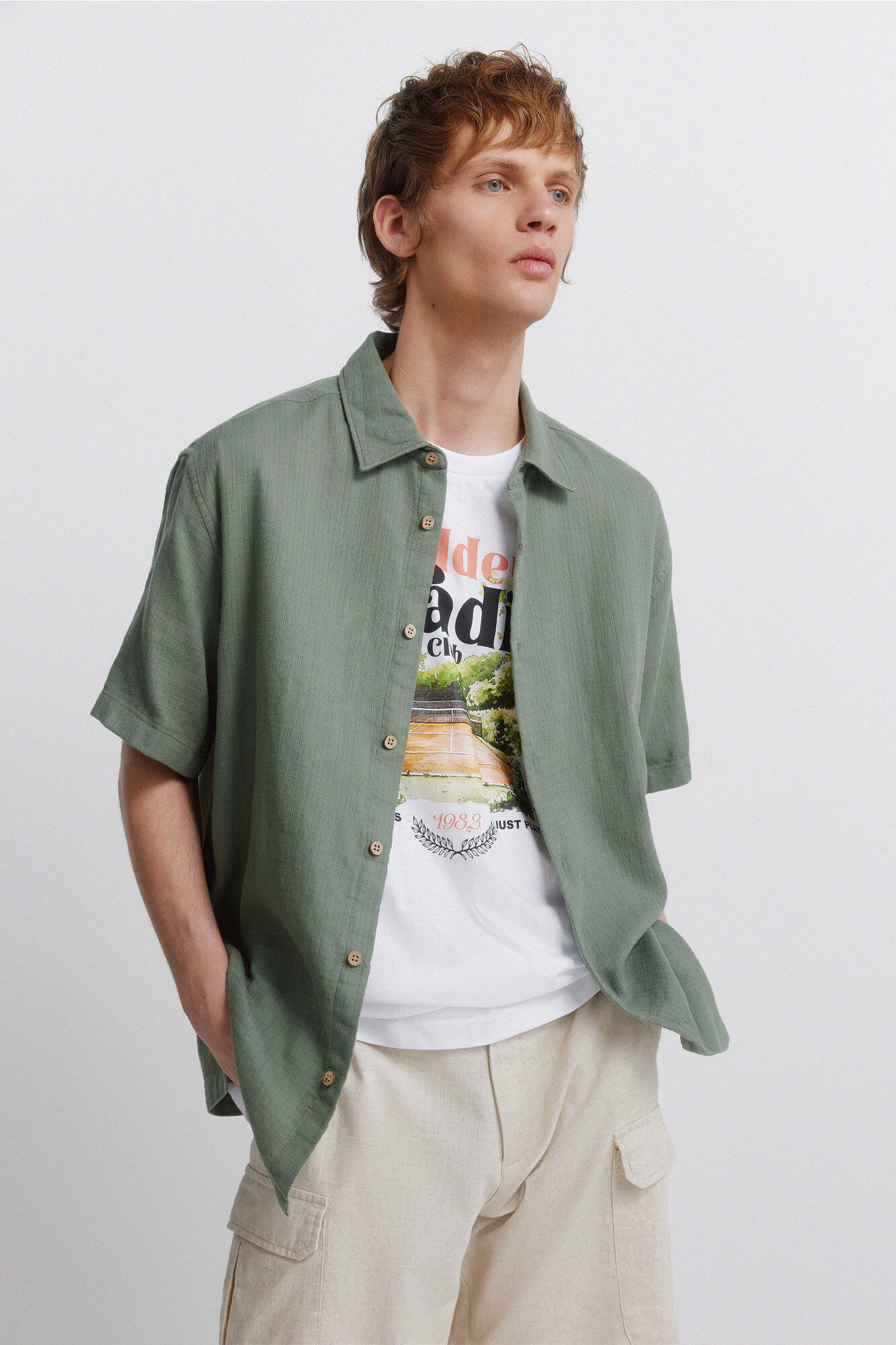 Springfield Camisa de manga corta r&uacute;stica
