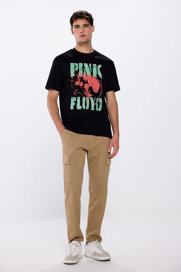Springfield Playera Pink Floyd negro