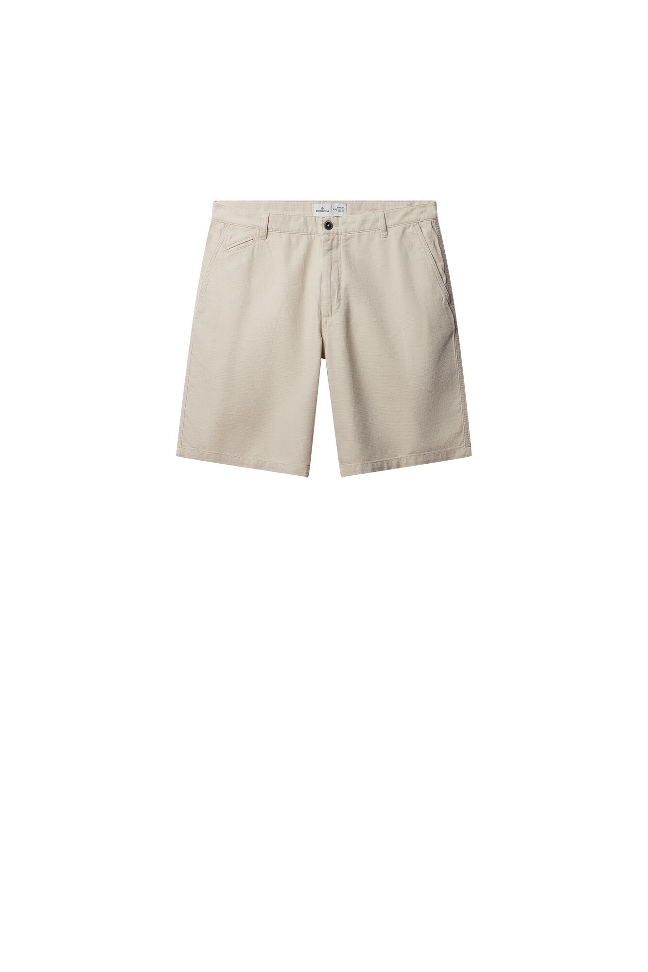 Springfield Bermudas de algod&oacute;n comfort fit beige