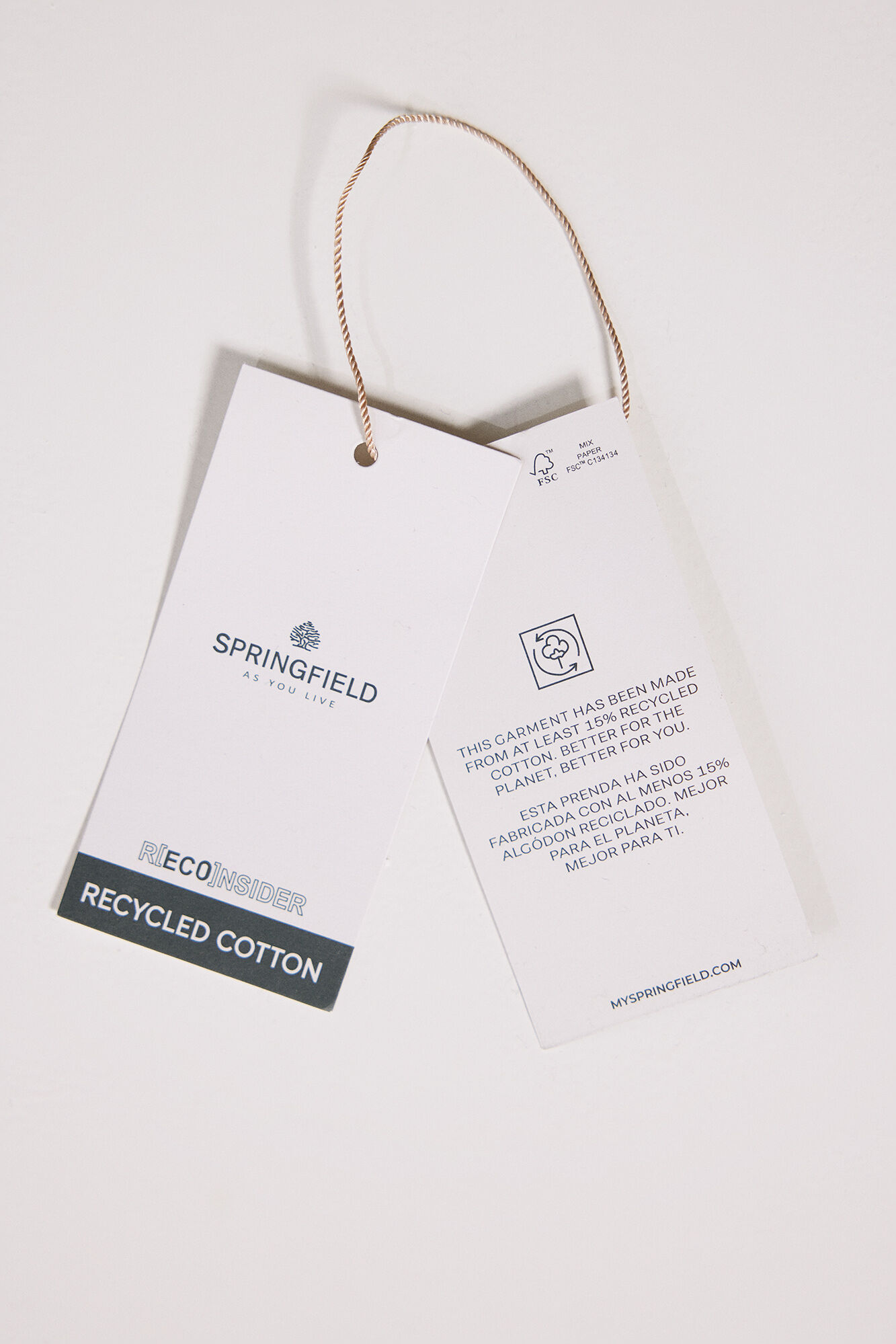 Springfield Su&eacute;ter estructura torzal azul