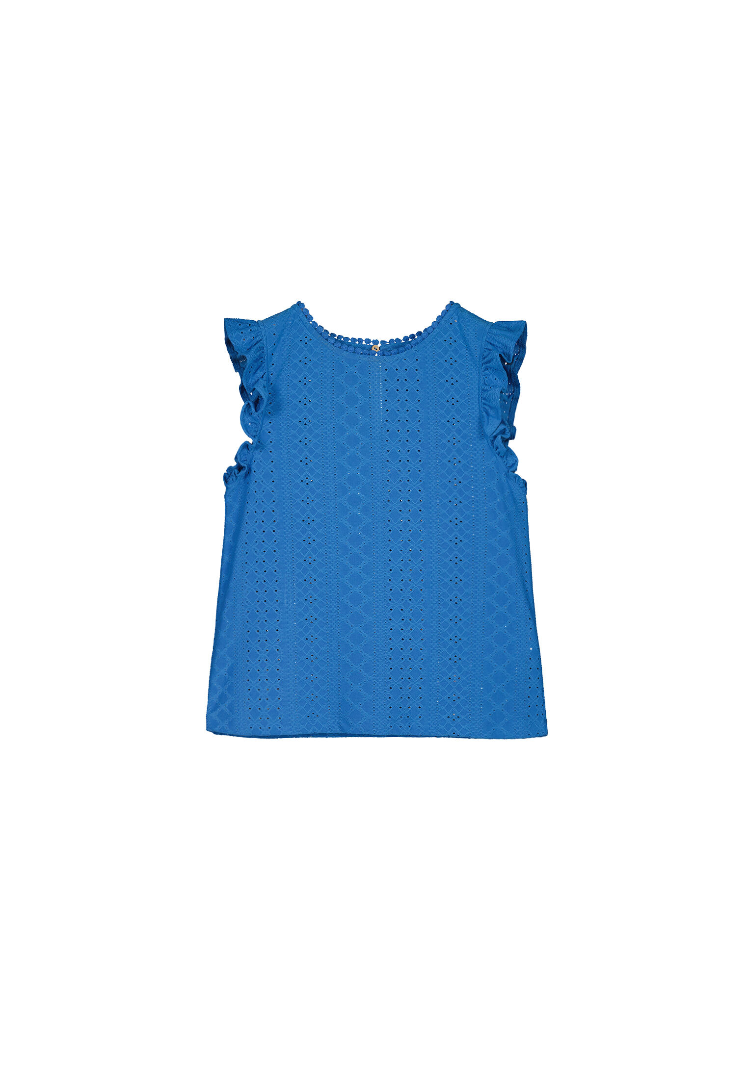 Springfield Blusa Bordado Suizo Circular azul tinta