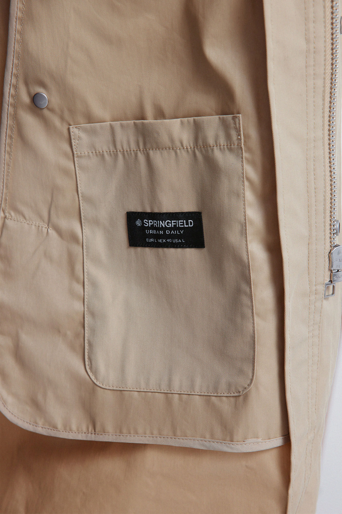 Springfield Parka ligera beige