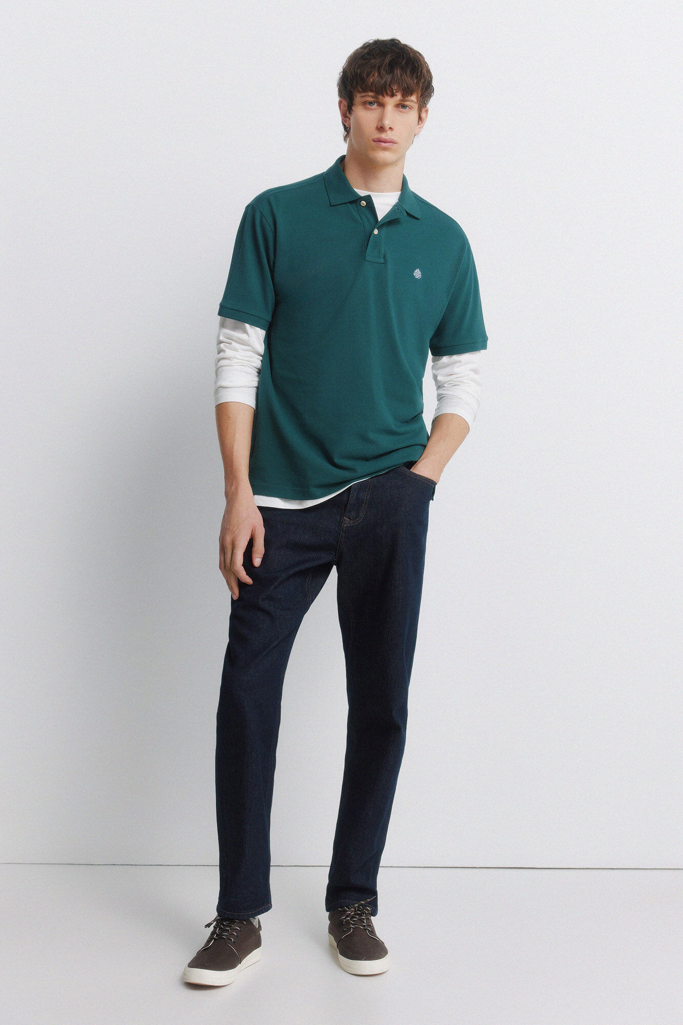 Springfield Polo b&aacute;sico regular fit verde
