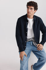 Springfield Camisa performance comfort quick dry y non-iron azul