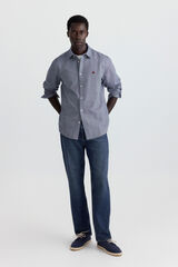 Springfield Camisa oxford azul tinta
