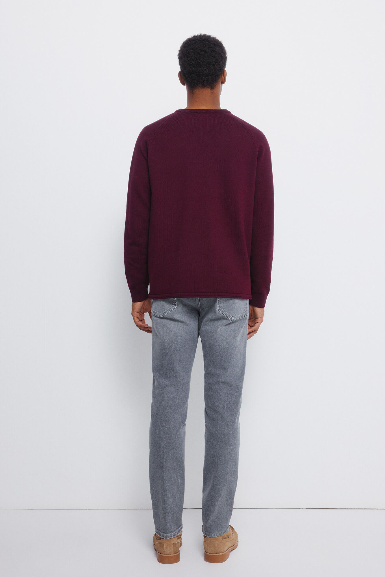 Springfield Jeans grises de lavado medio y corte entallado gris