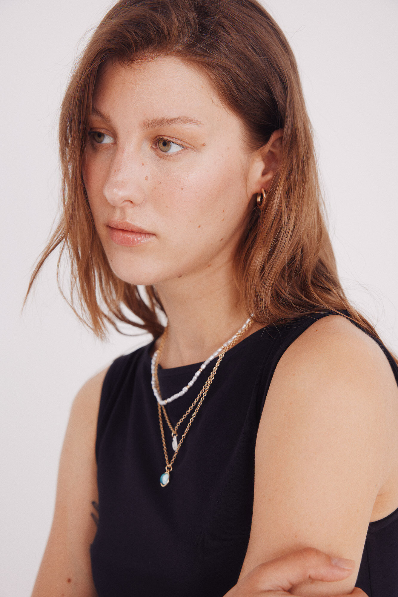 Springfield Playera escote barca algod&oacute;n negro