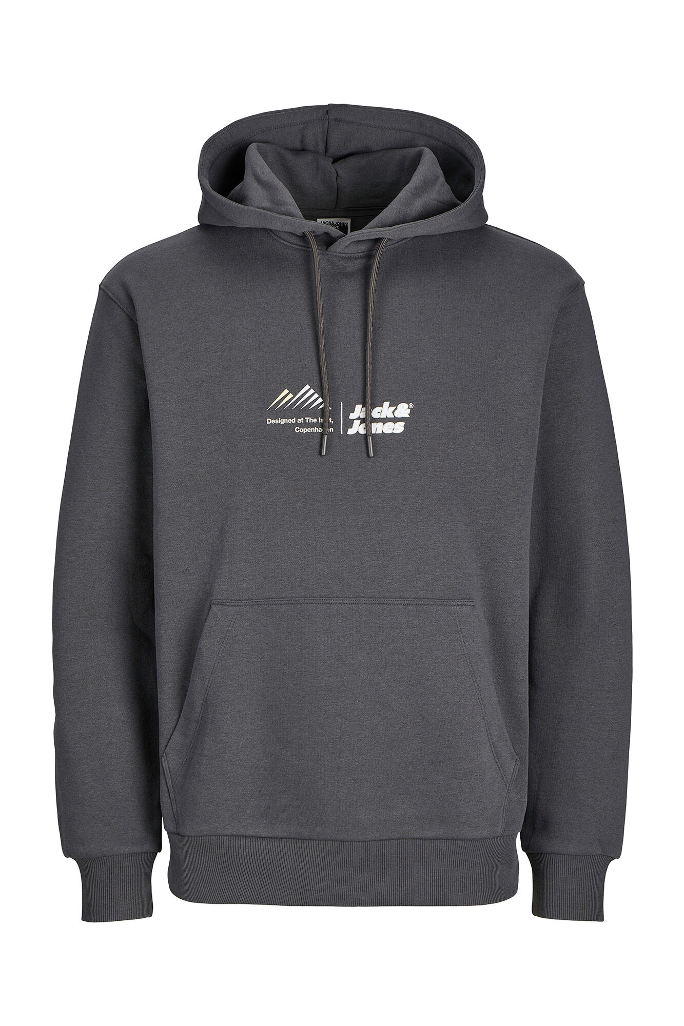 Jack & Jones Sudadera relaxed fit capucha gris