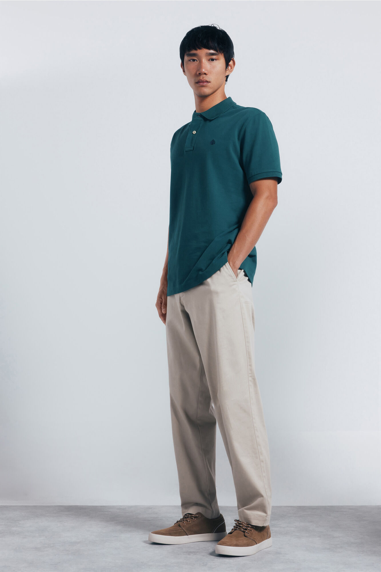 Springfield Polo piqu&eacute; b&aacute;sico regular fit verde