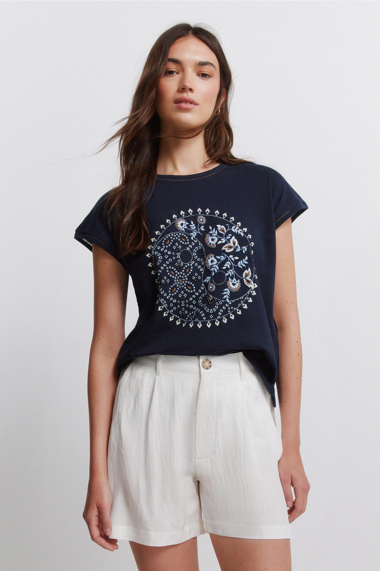 Springfield Playera de manga corta con estampado