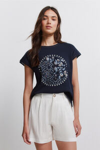 Springfield Playera de manga corta con estampado