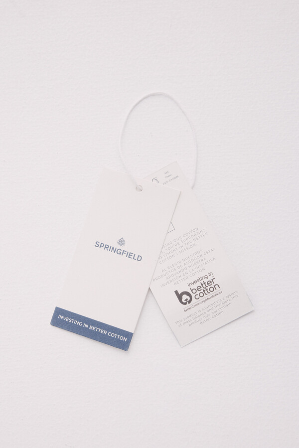 Springfield Polo jersey microraya natural