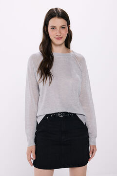 Springfield Suéter viscosa lurex gris