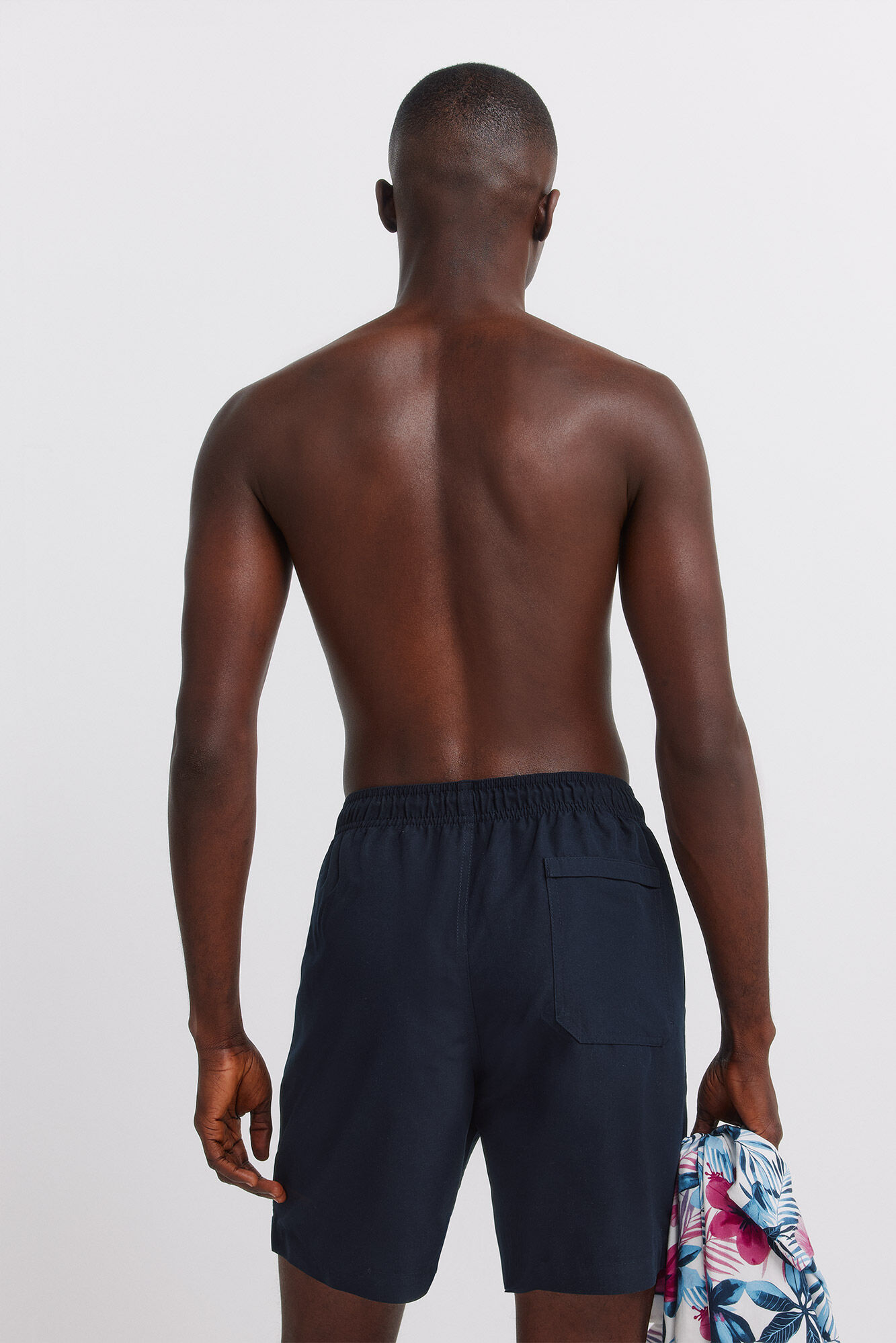 Springfield Traje de ba&ntilde;o liso largo azul