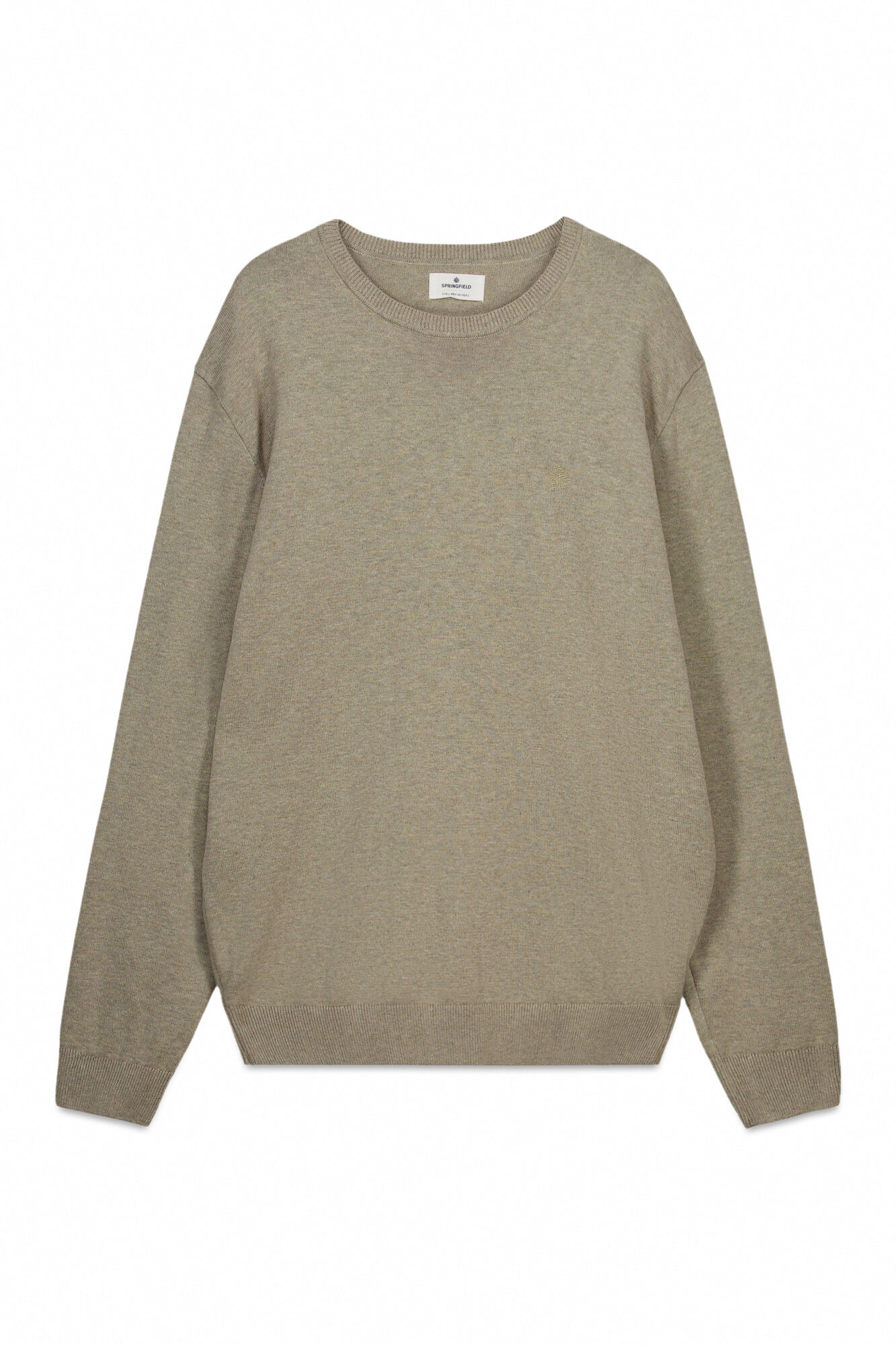 Springfield Su&eacute;ter b&aacute;sico con logo Springfield caf&eacute;