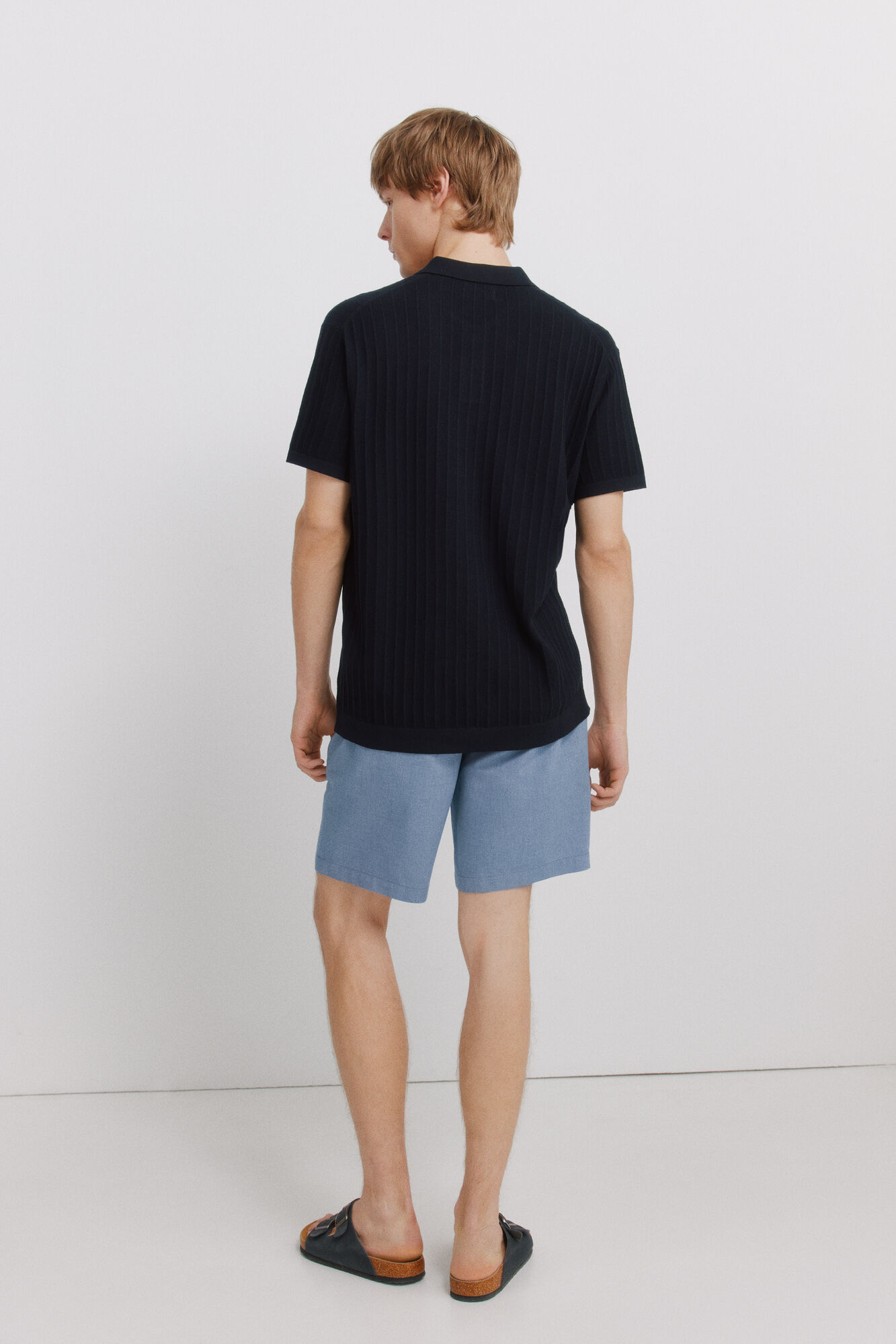 Springfield Bermudas estructuradas azul