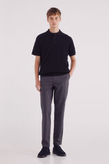 Springfield Pantalón chino vestir confort slim fit gris