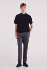 Springfield Pantalón chino vestir confort slim fit gris