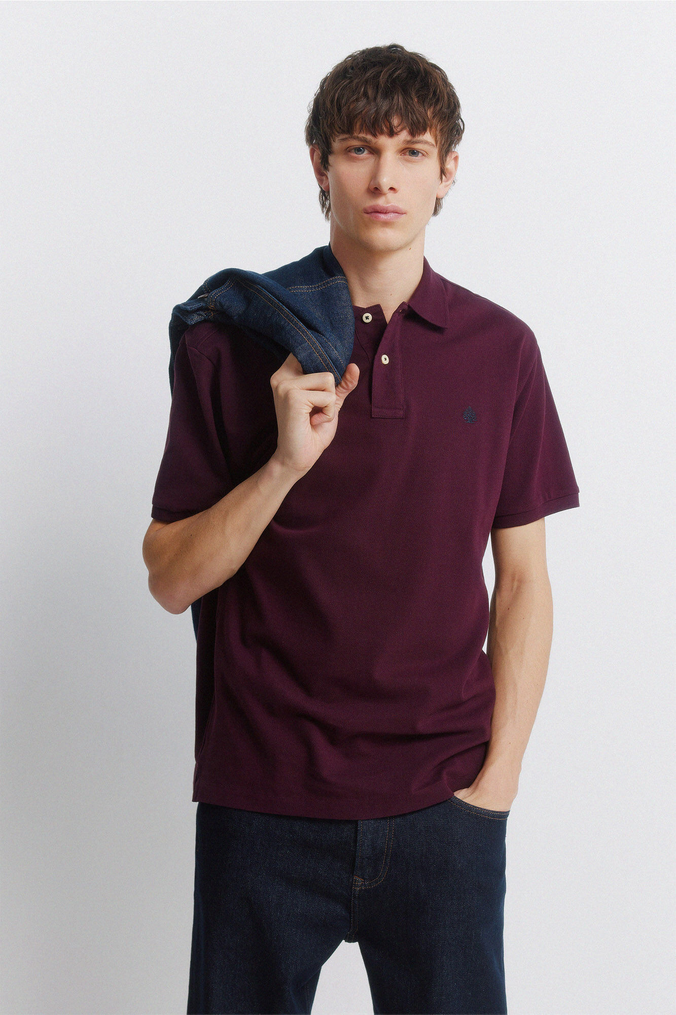 Springfield Polo b&aacute;sico regular fit p&uacute;rpura
