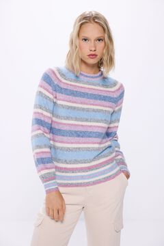 Springfield Suéter rayas color block azul