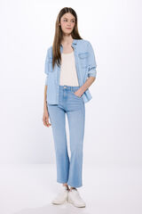 Springfield Jeans kick flare azul indigo