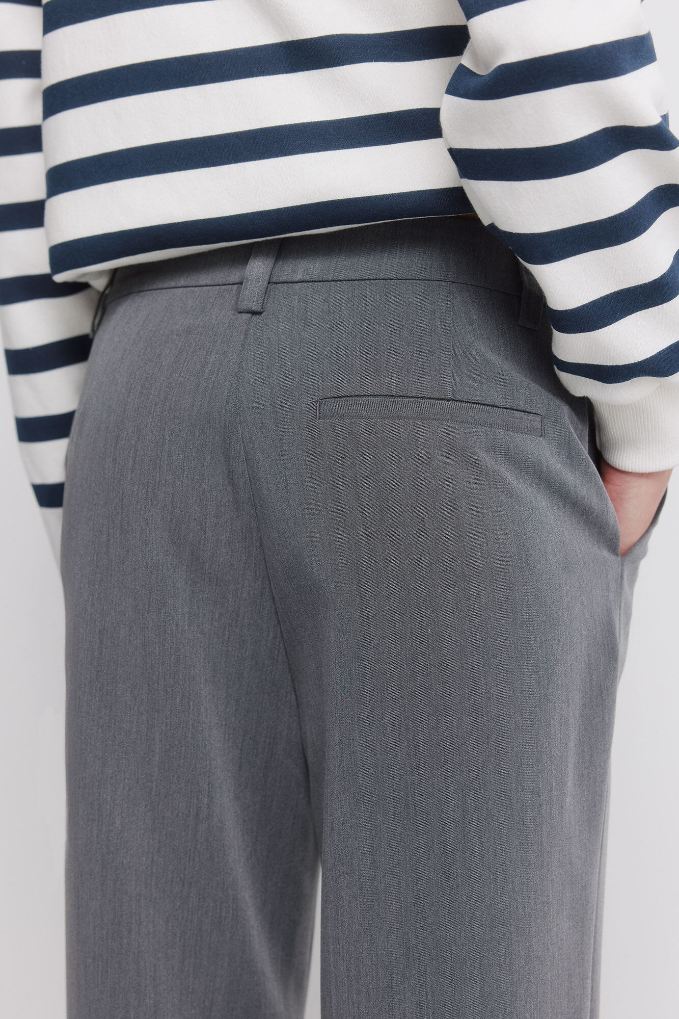 Springfield Pantal&oacute;n sastrero recto gris